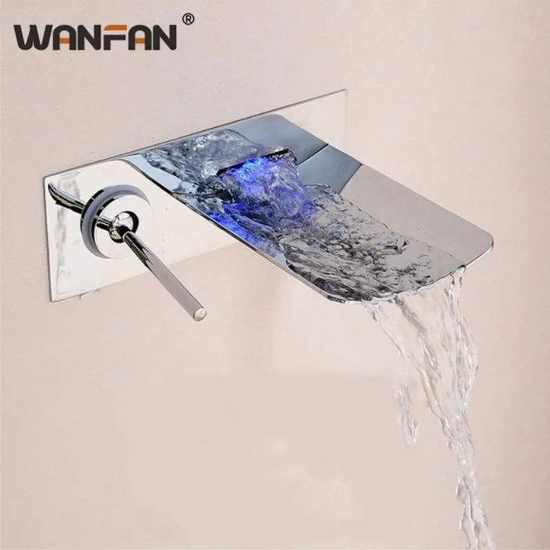 Настенные смесители для отеля хромированная отделка смеситель ванной комнаты