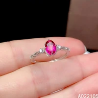 kjjeaxcmy fine jewelry 925 sterling silver inlaid natural pink topaz women vintage lovely oval adjustable gem ring support detec