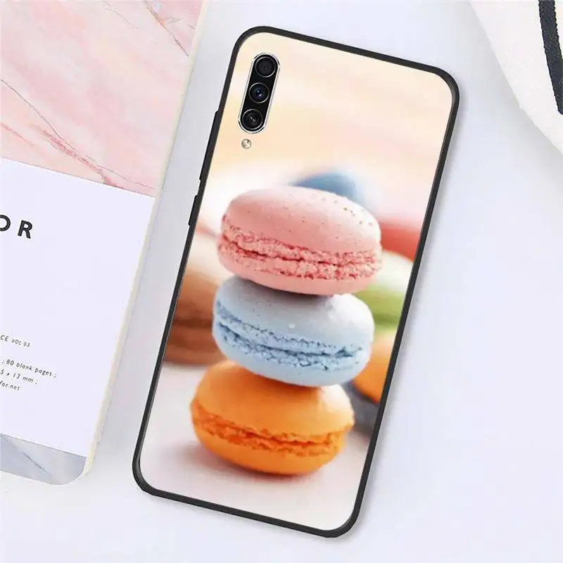 

Macaron Food Dessert ice cream Phone Case For Samsung galaxy A S note 10 7 8 9 20 30 31 40 50 51 70 71 21 s ultra plus