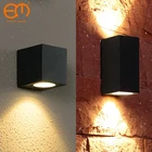 Водонепроницаемый внутренний наружный светодиодный настенный светильник s 3 Вт6 Вт светодиодный алюминиевый настенный светильник садовый светильник s современный настенный светильник s крыльцо настенный светильник ZBW0004