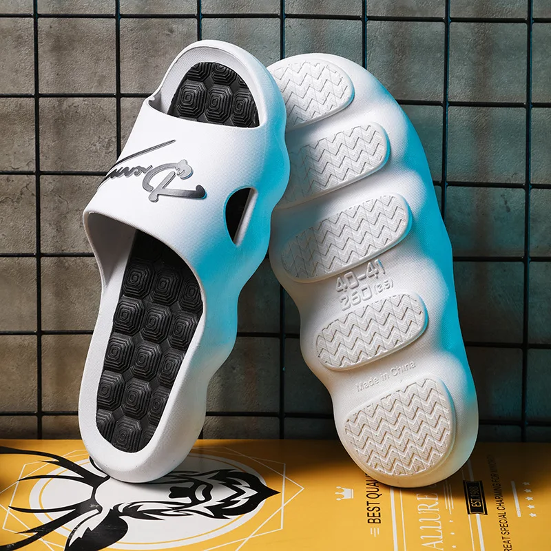 

Summer Women Beach Slippers Casual Durable Soft Sole Slide Sandals Leisure Men Ladies Indoor Bathroom Anti-slip Shoes