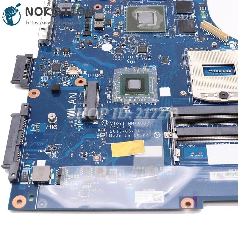 NOKOTION материнская плата для ноутбука Lenovo ideapad Y510P 15 6 ''основная VIQY1 NM-A032 REV 1 0 GT755M