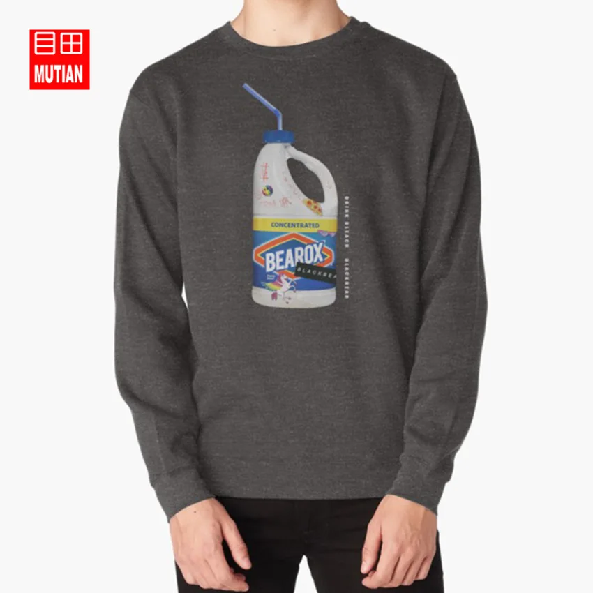 darkgrey-sweatshirt Blackbear толстовки свитшоты blackbear beartrap r b напиток bleach ep рэп девушки как у черный медведь - Цвет: darkgrey-sweatshirt