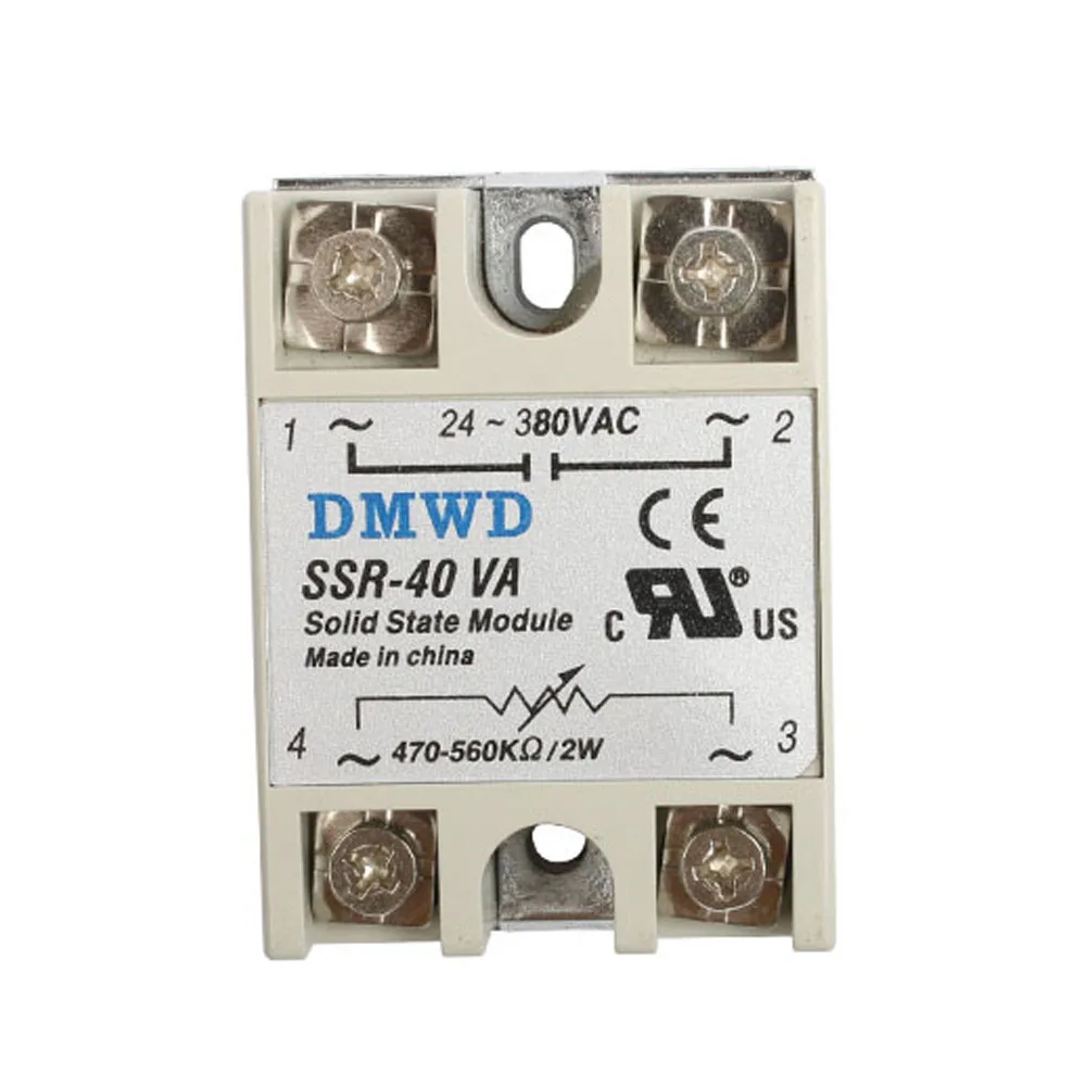 Твердотельные реле SSR-40 40A ва DA Промышленные твердотельные реле Модуль AA SSR DD SSR-40VA SSR-40DD SSR-40AA SSR-40DA - Габаритные размеры: SSR-40VA