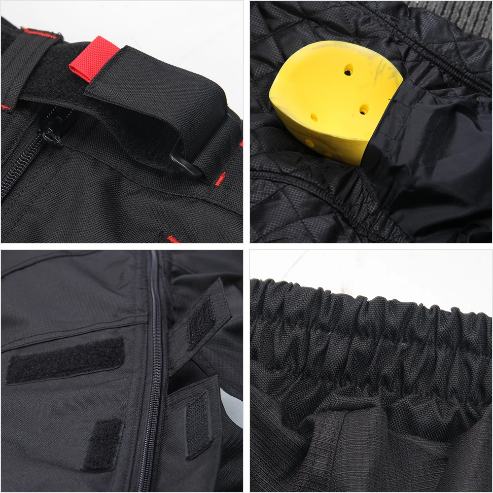 Мотоциклетные штаны быстросъемные наколенники CE защита зимние