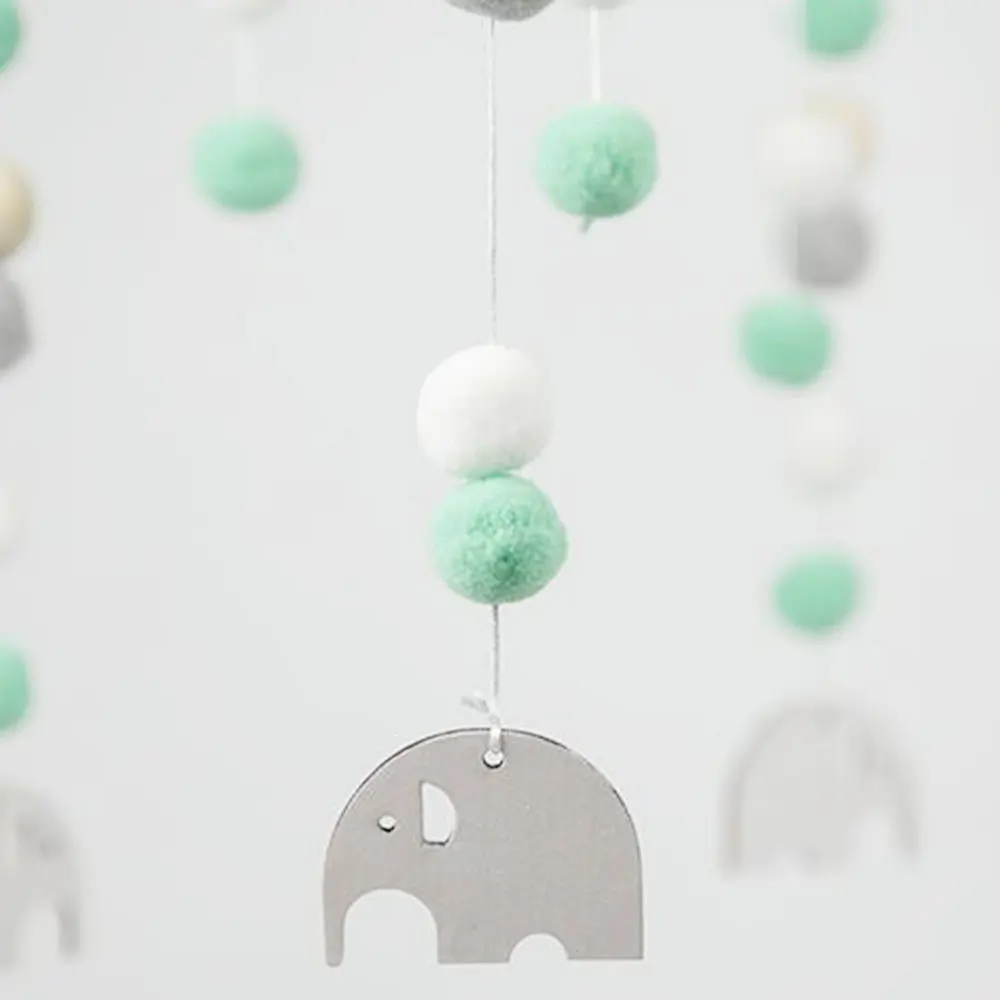 Children's Room Decorative Bed Ins Nordic Home Furnishing Rainbow Hair Ball Cloud Five-Star Wind Chime Bell | Игрушки и хобби