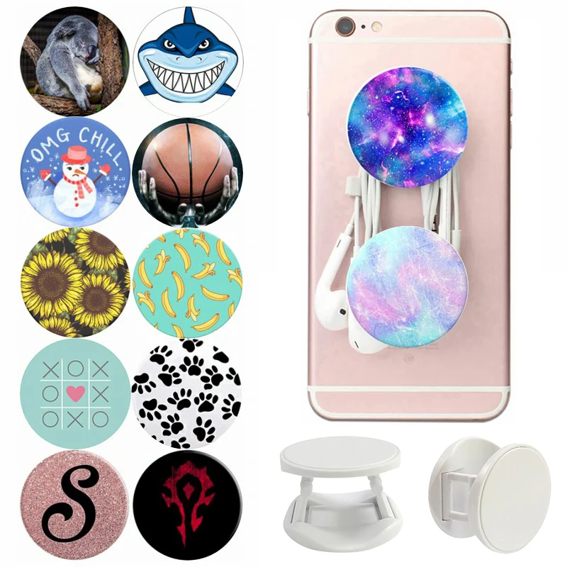 

Nimble Round Nimble Phone Holder Grip Pocket Socket Stand for Smartphones Finger Ring попсокет Folding попсокет для