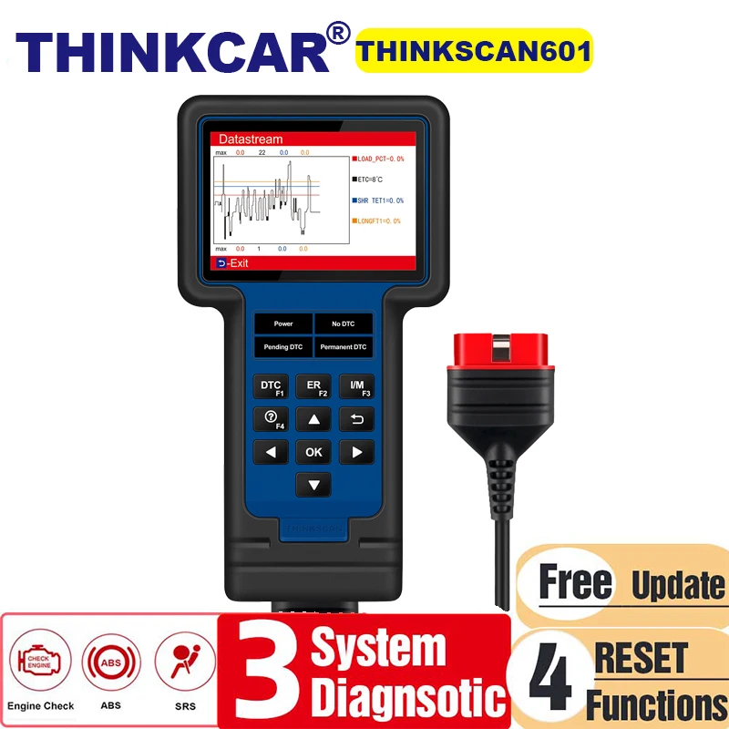 THINKSCAN TS601 для EN/ABS/SRS имеет 4 сервиса сброса Thinkcar автомобильный диагностический