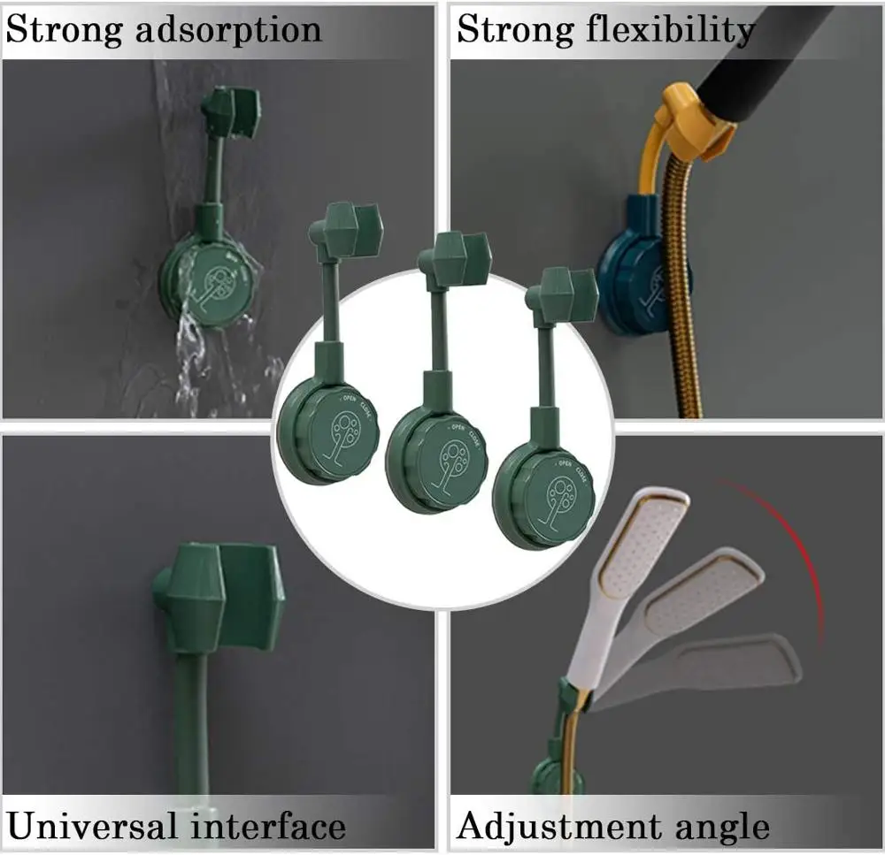 360 ° Punch-фри универсальные регулируемый кронштейн для душа Ванная комната Насадки