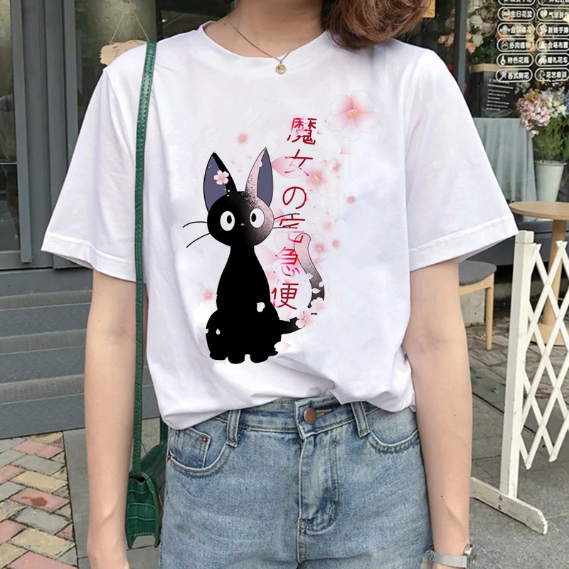 

Totoro Spirit Away T-shirt Studio Ghibli Female Japanese Cartoon Anime Female T-shirt Hayao Miyazaki Clothes Female Kawaii