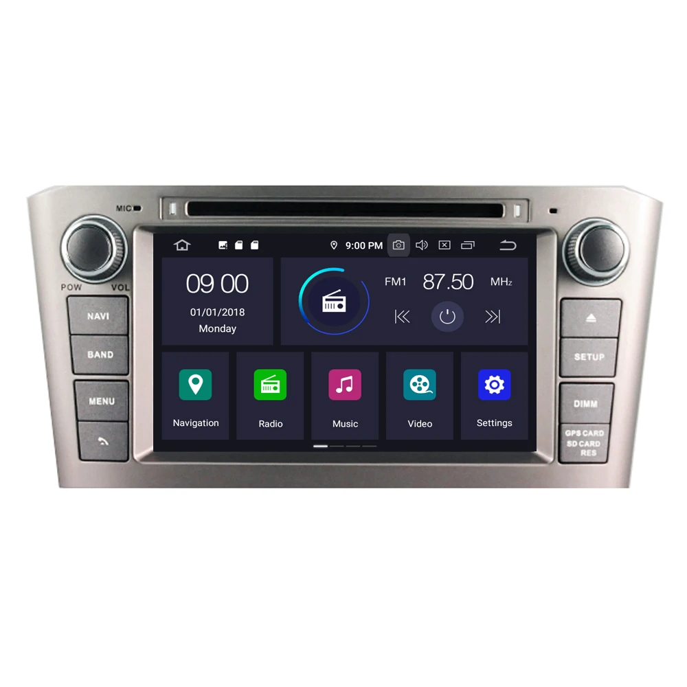Автомагнитола для Toyota Avensis 2003 2004 2005 2006 2007 2008 Android 10 мультимедийная магнитола с GPS