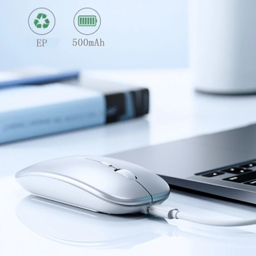 Беспроводная оптическая USB мышь INPHIC PM1 2 4 ГГц бесшумная перезаряжаемая bluetooth для
