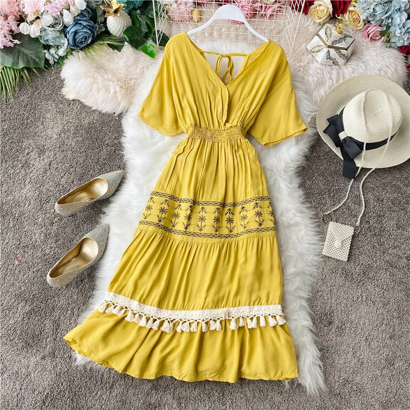 Новинка 2020 женские летние платья из хлопка элегантные плиссированные с коротким