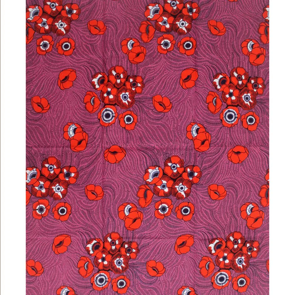 

6 Yards African Mitex Wax Print Ankara Fabrics Kitenge/Pagnes/Tissues Africain/ Lapa/Chitenge Y-596