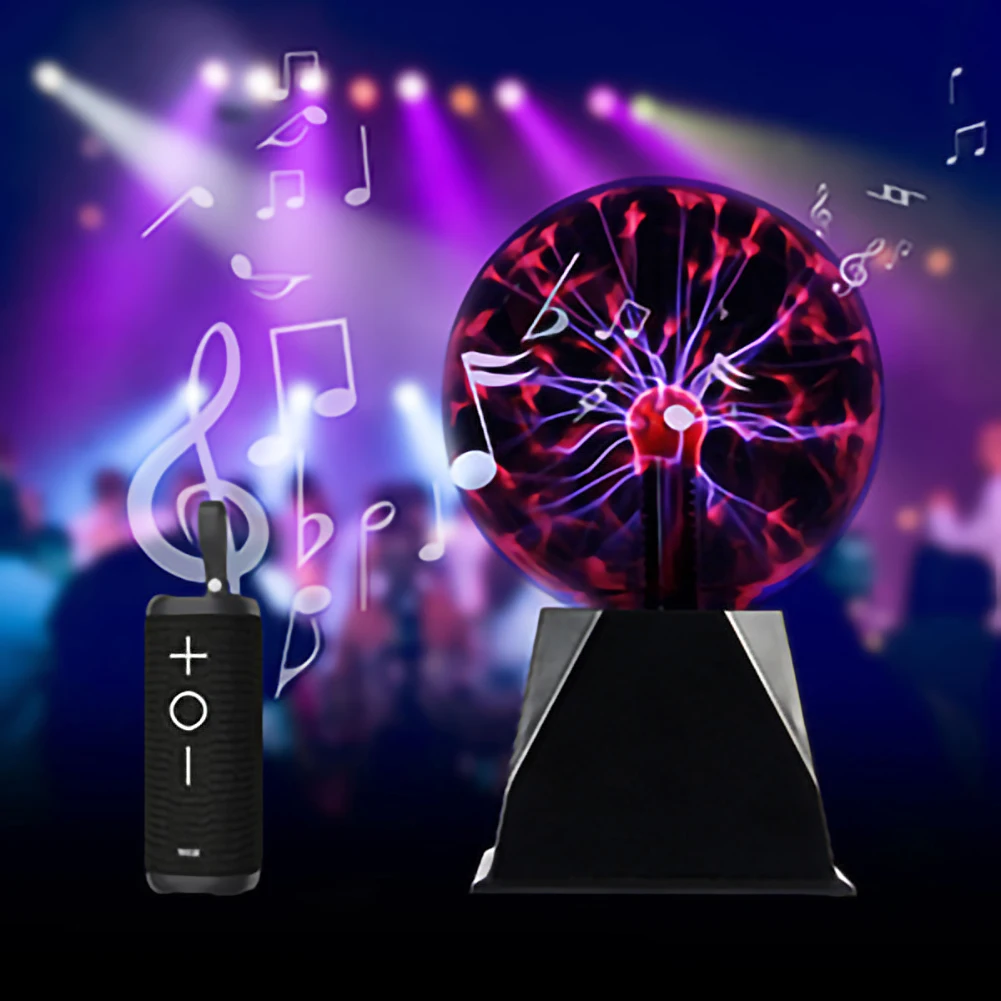 4/5/6/8 inch Plasma Ball Light Sphere Lightning USB Static Glitter Touch Sound Sensitive Christmas Decor Kids Gift Night Lamp | Лампы и