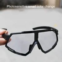 outdoor sports windproof glasses cycling glasses for bike running photosensitive automatic color change edf88