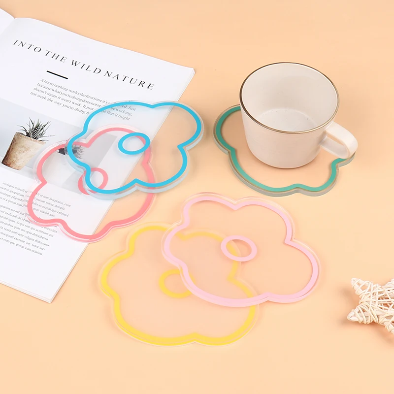 

1/2pcs Cherry Blossom Heat Insulation Table Mat Anti-skid Cup pads Tea Cup Milk Mug Coffee Cup Coaster Kitchen Accessories