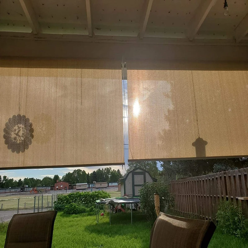 Окно балкона Солнцезащитная сетка Ветрозащитные непромокаемые Рулонные шторы