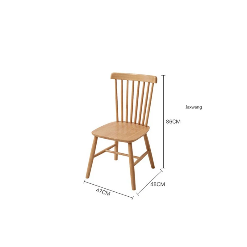 

Nordic Dining Chairs Customized Simple Solid Wood Dining Chair Creative Chair Casual Designer Home Stylish Backrest Coffee Chair