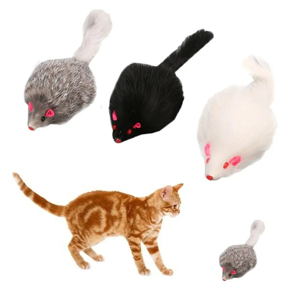 

18 см пушистая плюшевая Реалистичная мышь, искусственная мышь маленькой крысы, подарок на Хэллоуин, игрушка вечерние, Декор, розыгрыши, новин...