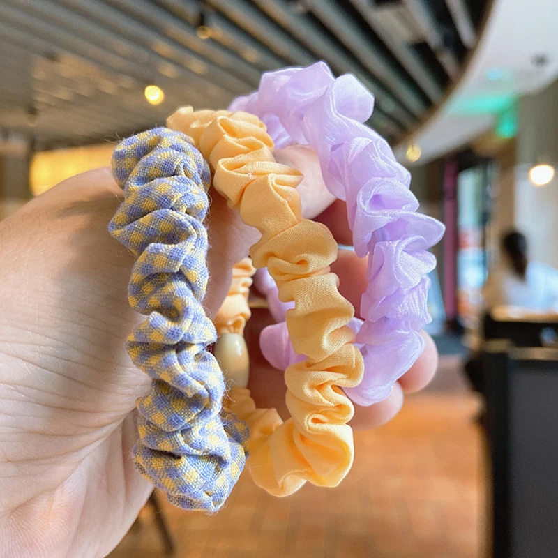 

3PCS Vintage Velvet Scrunchie Leopard Scrunchies Set Elastic Hair Bands Headband Ponytail Holder Ties Rope Hair Accessories Gift