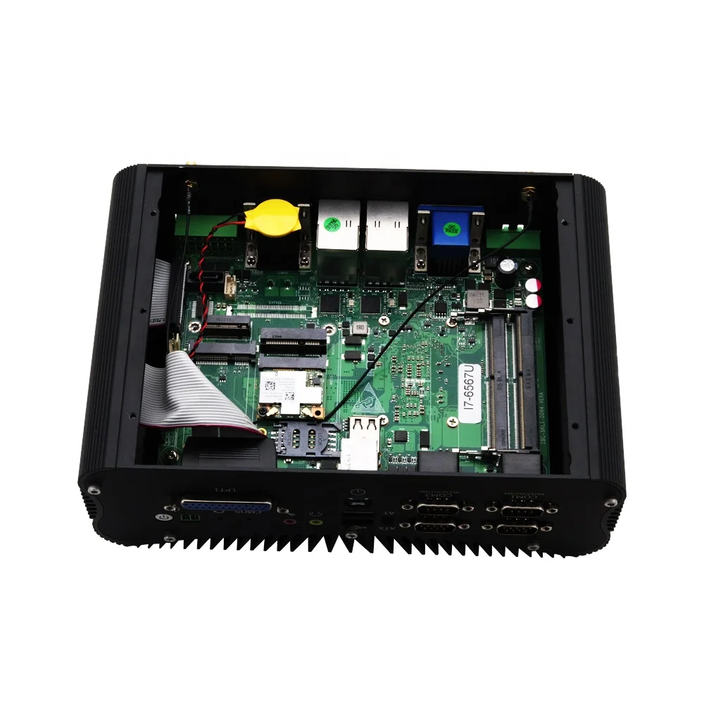 Мини-ПК Core i7 10510U i5 10210U 6 * RS232/422/485 серия портов 2Lan WiFi 8USB LPT PS/2 HD-MI VGA 4G SIM GPIO