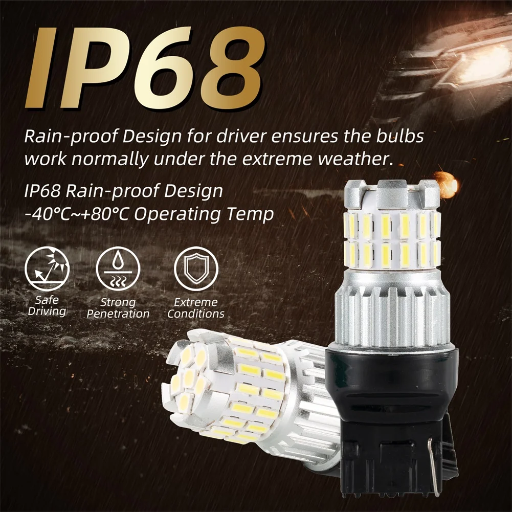 

2PC Drviaion T20 7443 W21/5W LED Reversing Lamp Canbus Error Free 36SMD Replacement 1200ML