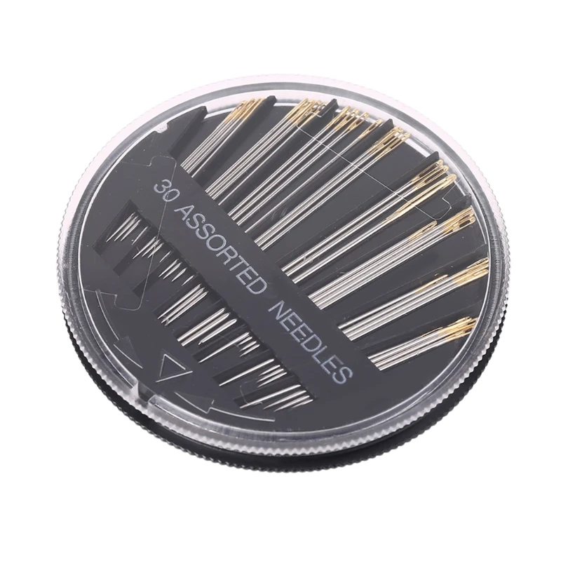 

30pcs Assorted Sizes Hand Sewing Needles with Needle Threaders for Crafting Threading Device Bracelets Jewelry Making