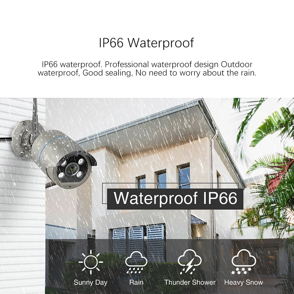 Techage 8CH 1080P Беспроводной CCTV Камера Системы 2MP WI FI 2 полосная аудио P2P наружного
