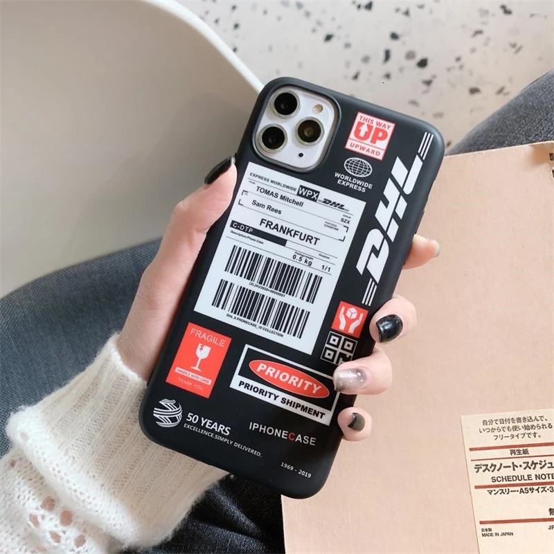 Мягкий чехол Trend Street DHT для Iphone 11 Xs Pro XR Max 7 8 6 6s Plus роскошный из ТПУ с желтой