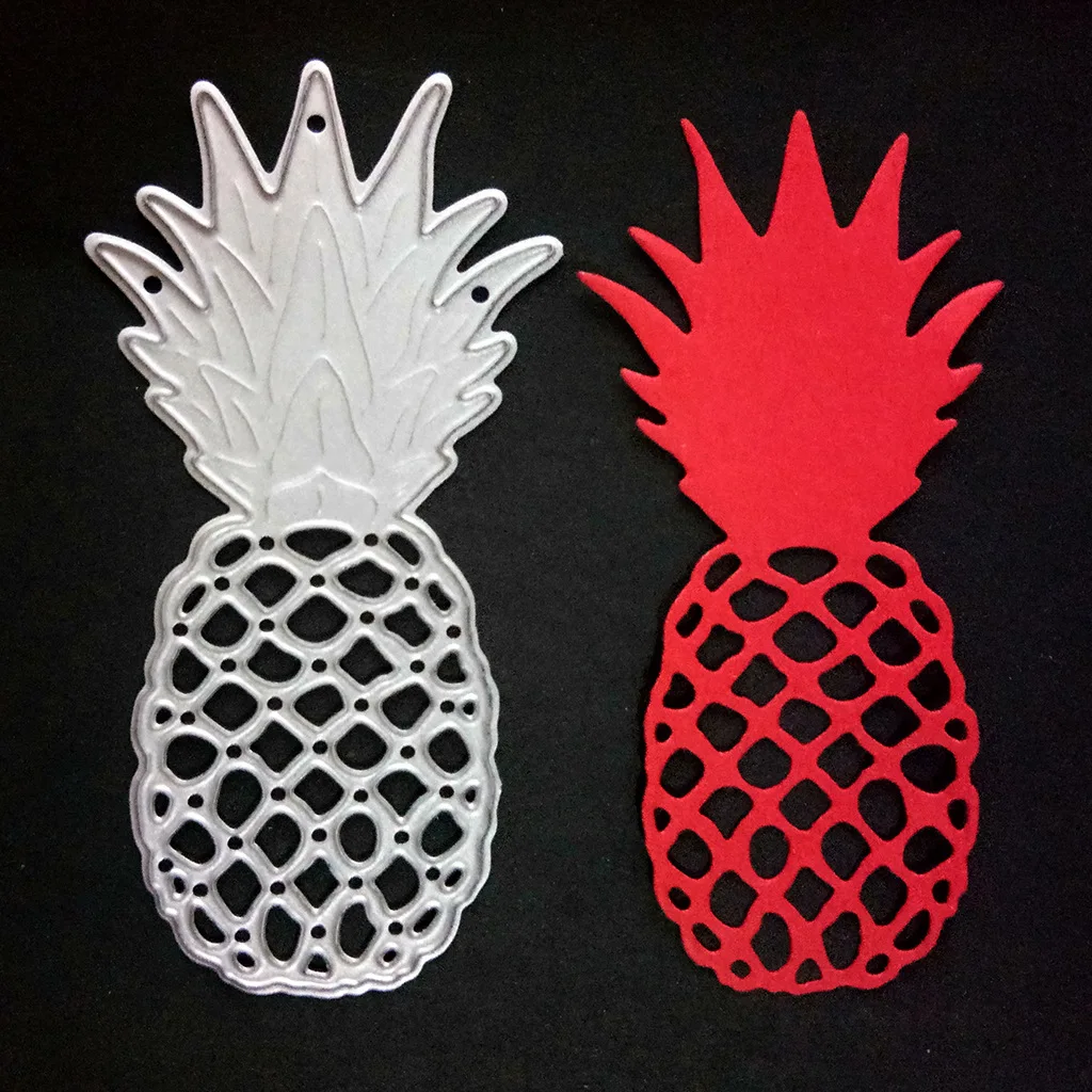 79x40 мм ананасовые металлические режущие трафареты для DIY скрапбукинга