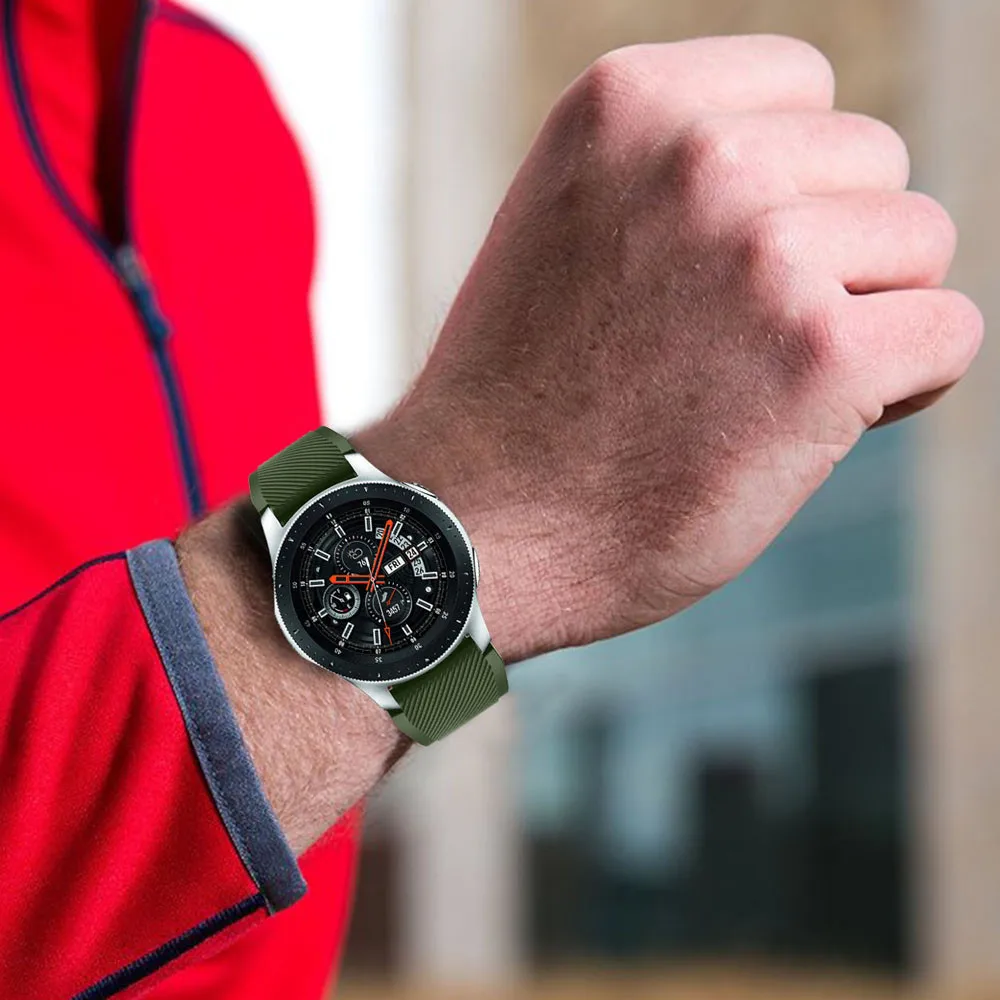 Силиконовый ремешок для часов Samsung galaxy спортивный сменный 46 мм 22 Gear S3 Frontier/Classic| |