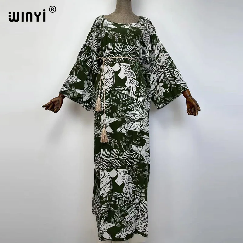 

Spring Middle East high-quality caftan kaftan fashion sukienka WINYI Maxi women's robes long beach Bohemian holidaydress