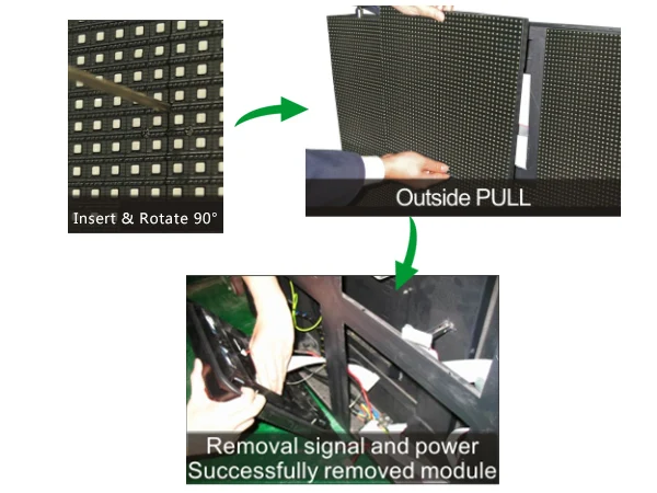 Уличный светодиодный модуль для обслуживания P10 |