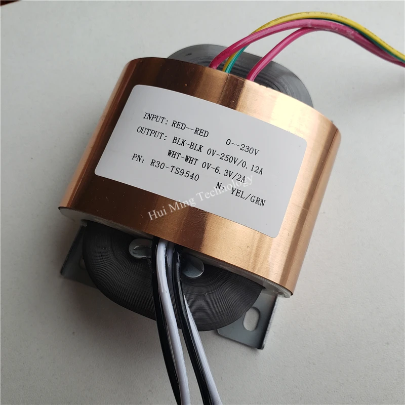 250V 0.12A 6 3 V 2A R трансформатор сердечника R30 изготовленный на заказ 220V 45VA с медным