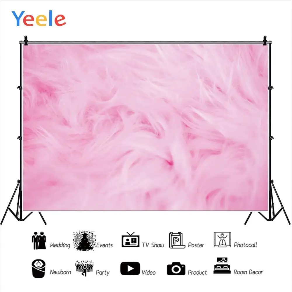 Yeele ковер с рисунком пером декор для вечерние фотосъемки на заказ фотосессия