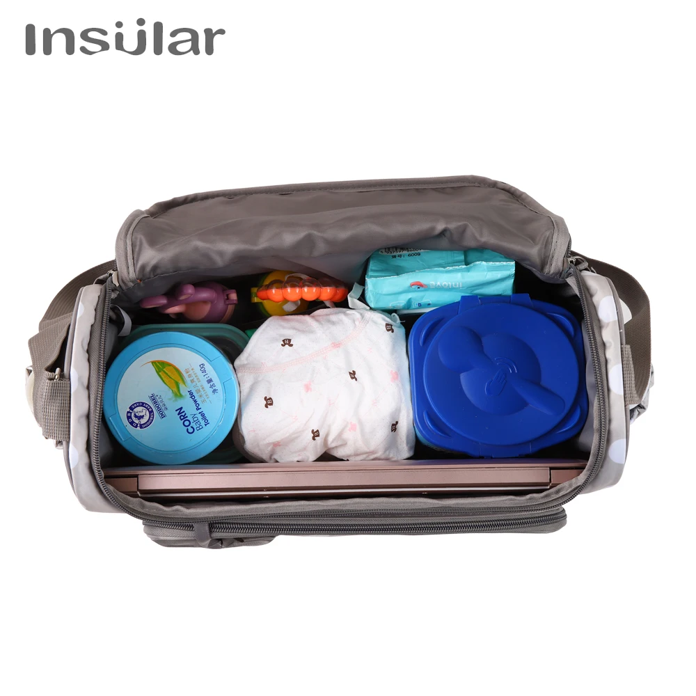 Водонепроницаемая нейлоновая сумка для подгузников Insular вместительная мам