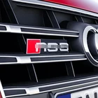 1 шт. 3D Металлическая Автомобильная наклейка R RS эмблема значок украшение передней решетки аксессуары для Audi S3 S4 S5 S6 S8 RS3 RS4 RS5 RS6 RS8 TT