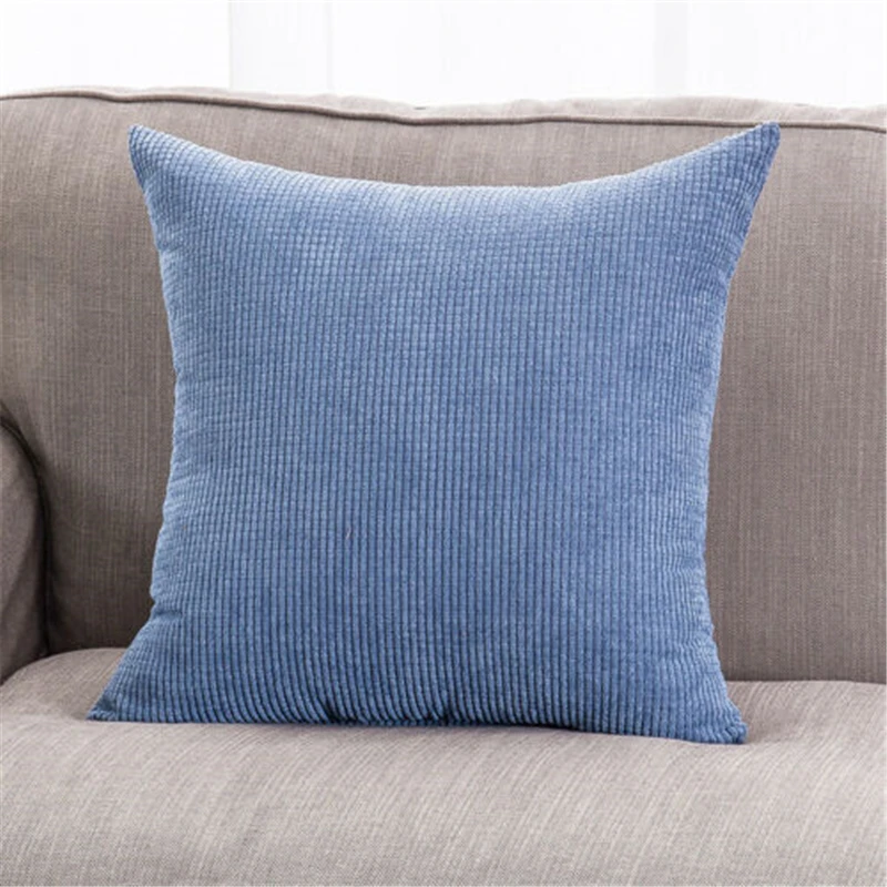 Luxury Corduroy Pillow Cover Case Green Yellow Pink Gray White Black Home Decorative Sofa Throw cushion cover | Дом и сад