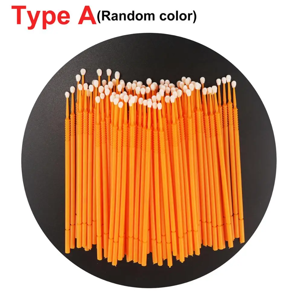 100 шт./пакет микро-Кисть для макияжа одноразовые стоматологические