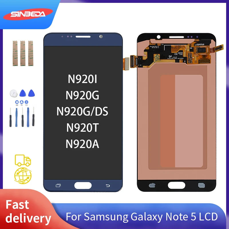 ЖК-дисплей Burn-shadow 5 7 дюйма для Samsung Galaxy Note сенсорный экран с рамкой и дигитайзером