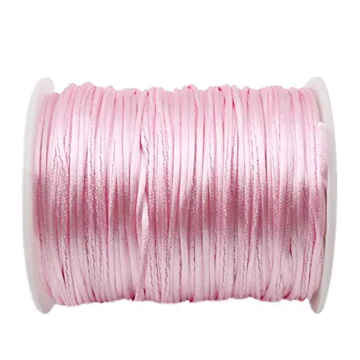 Hot Pink 1 шт. 1 мм* 80 м красочные пятнистые Веревки Нейлон Coard Решений DIY соски цепи браслет аксессуары DIY инструмент - Цвет: Hot Pink