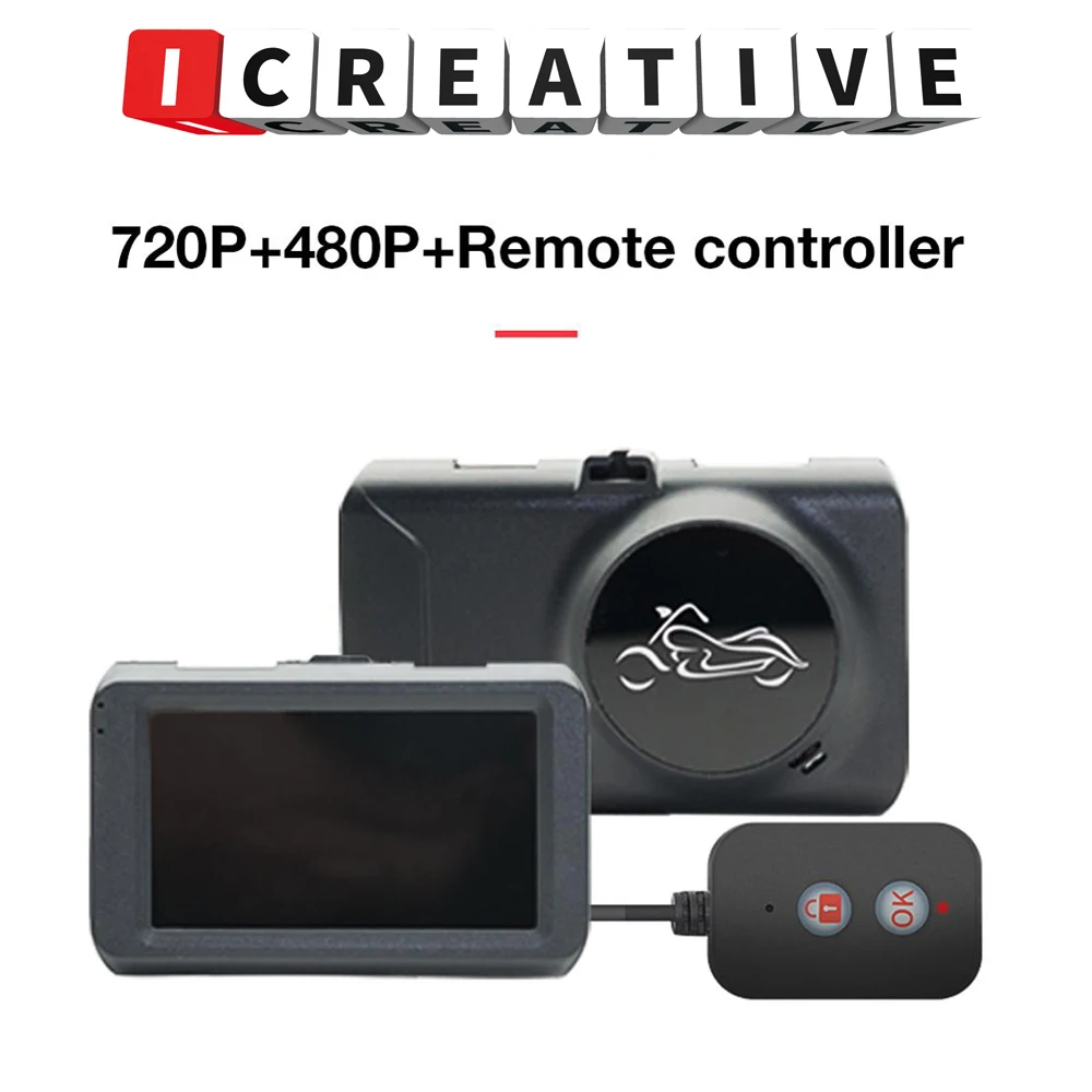 Видеорегистратор для мотоцикла камера приборной панели с двумя камерами и