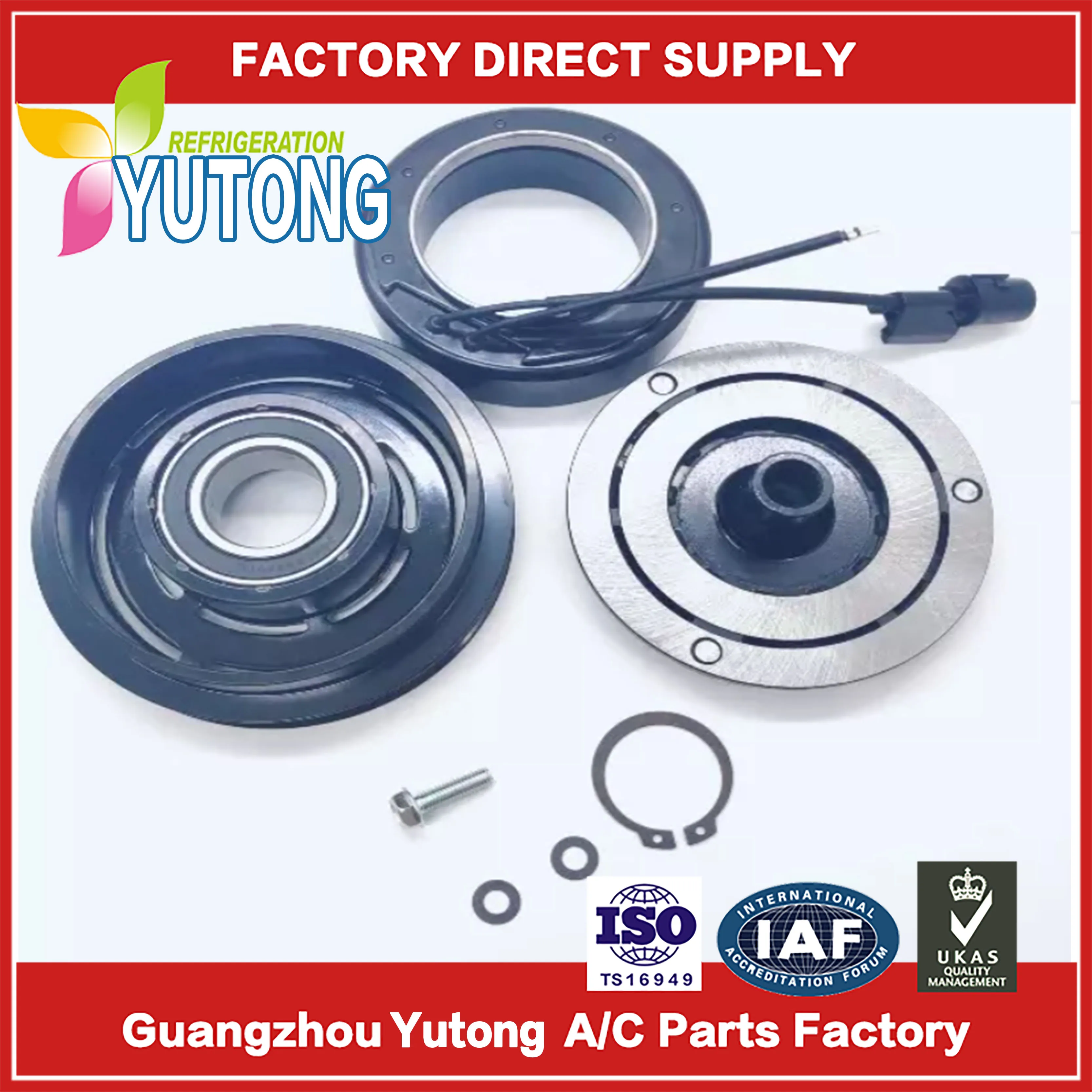 

977012B201 97701-2B201 977011U100 97701-1U100 AC Compressor Clutch Kit For Hyundai Sonata Fe Sorento Optima