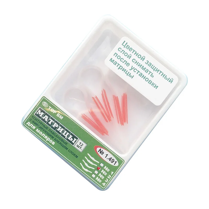 Dental Matrices for Premolars 1.490 Self-Adhesive Transparent Contoured For Molars Russia Imported | Красота и здоровье