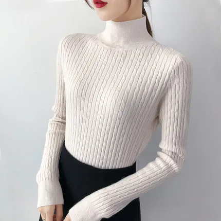 OHCLOTHING весенний корейский короткий Универсальный Зимний свитер вязаная рубашка с длинным рукавом свободный женский свитер пуловер - Цвет: X  W