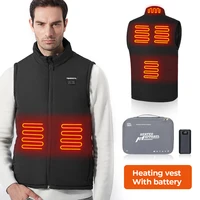 kemimoto heated jacket washable usb heated vest winter battery motorcycle skiing bike hiking temperature adjustable