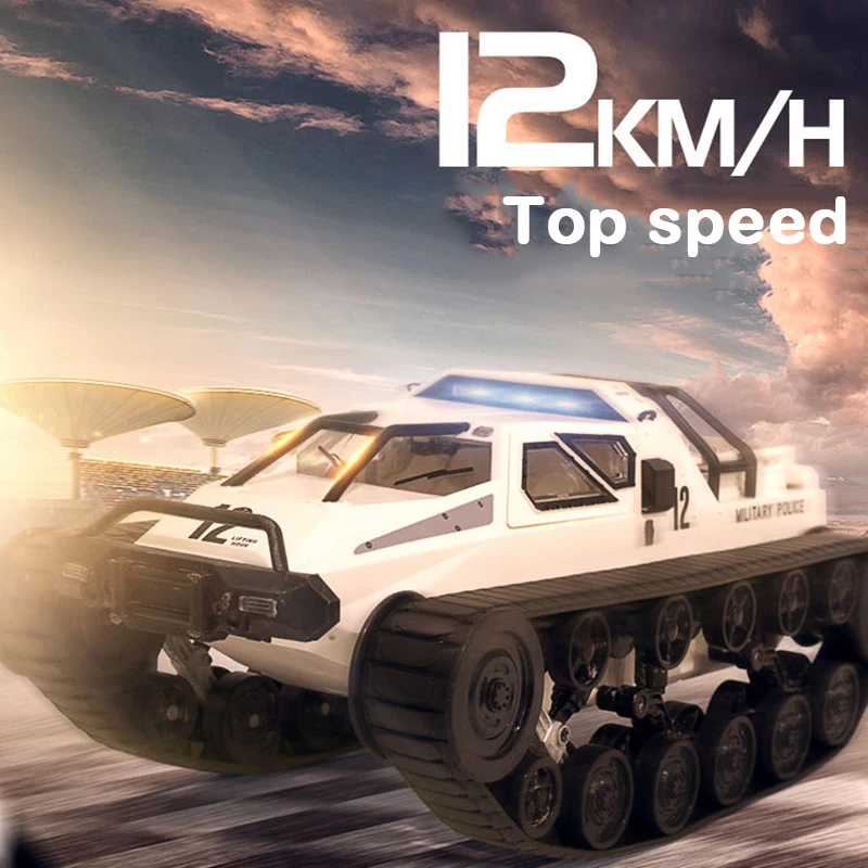 Танк 1:12 гусеничный автомобиль скоростной Дрифт EV2 машина для езды по бездорожью