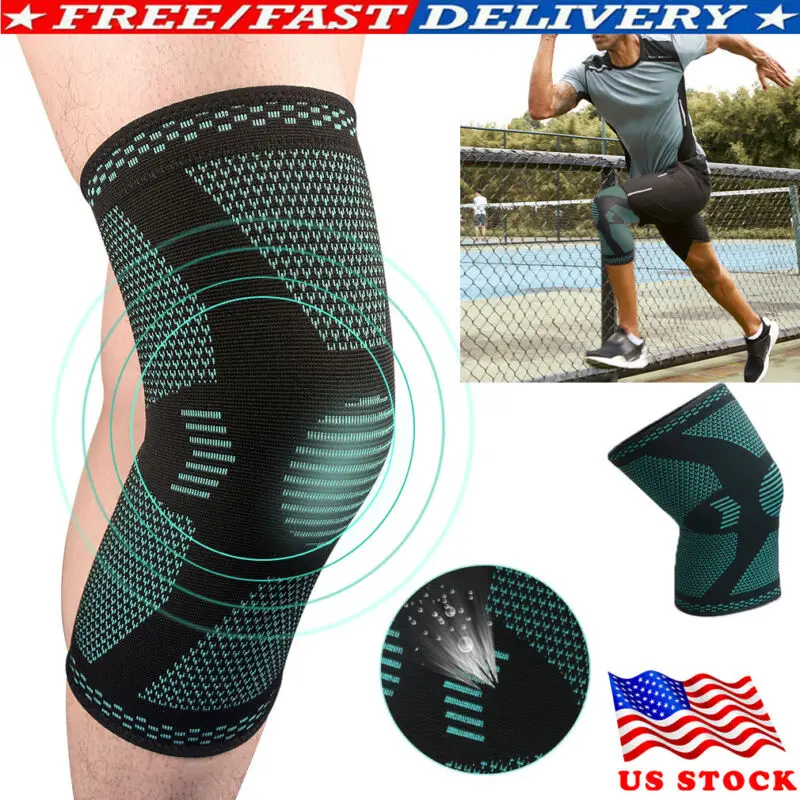 1 шт. компрессионный эластичный спортивный бандаж на колено для