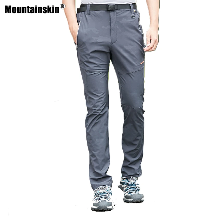 Брюки женские мужские камуфляжные эластичные для походов VA740 | Спорт и